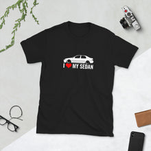 Load image into Gallery viewer, I ❤ My Sedan Black T-Shirt