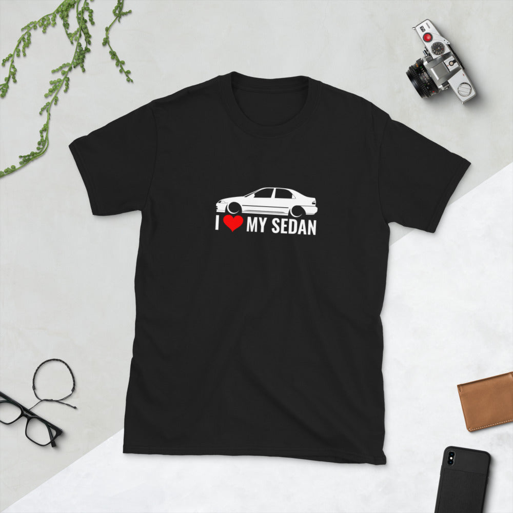 I ❤ My Sedan Black T-Shirt