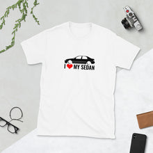 Load image into Gallery viewer, I ❤ My Sedan White T-Shirt
