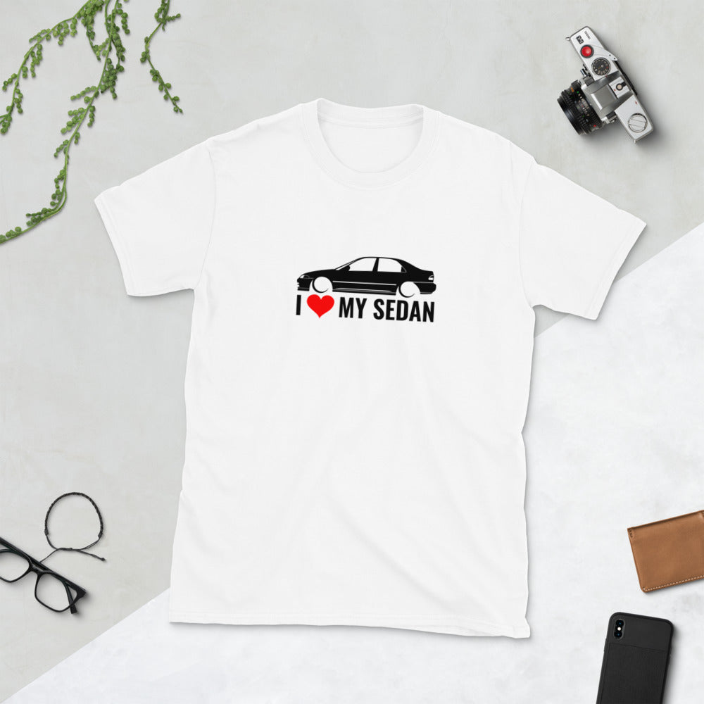 I ❤ My Sedan White T-Shirt